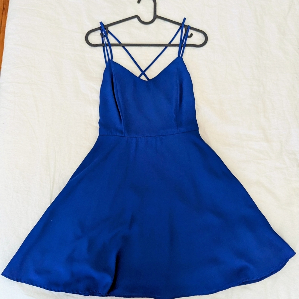 Forever 21 Cobalt Blue Strappy Dress